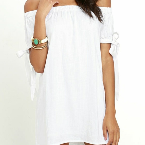 forever 21 white off the shoulder dress